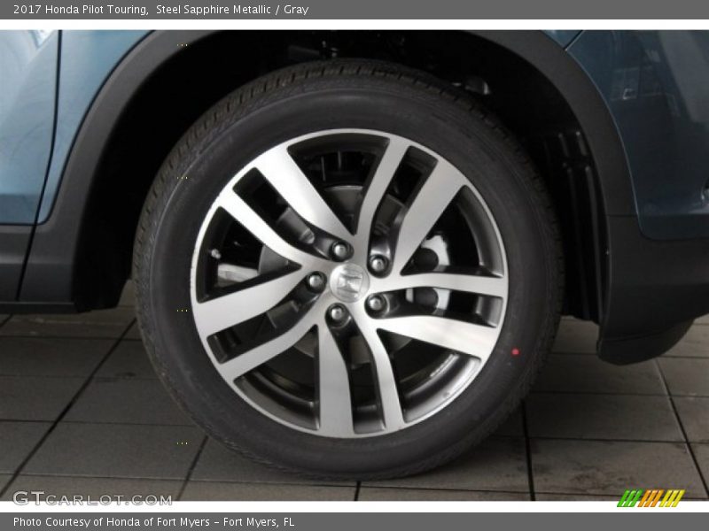 Steel Sapphire Metallic / Gray 2017 Honda Pilot Touring