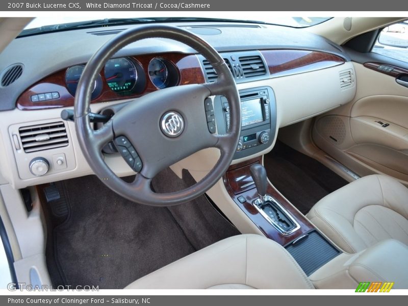 White Diamond Tricoat / Cocoa/Cashmere 2007 Buick Lucerne CXS