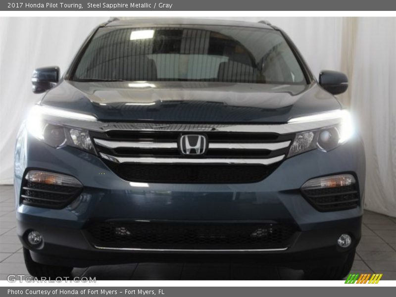 Steel Sapphire Metallic / Gray 2017 Honda Pilot Touring