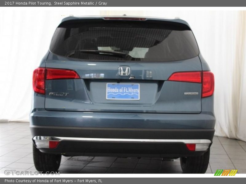 Steel Sapphire Metallic / Gray 2017 Honda Pilot Touring