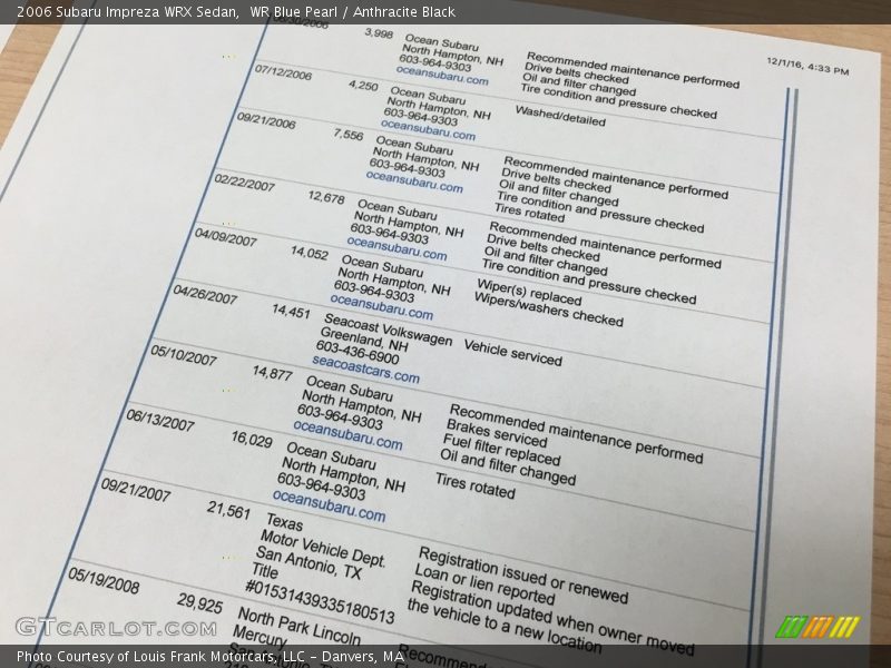 WR Blue Pearl / Anthracite Black 2006 Subaru Impreza WRX Sedan