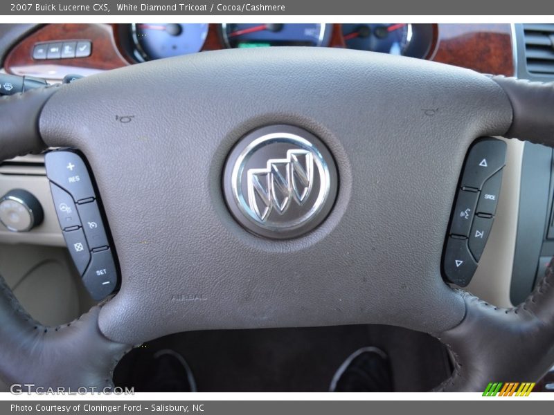 White Diamond Tricoat / Cocoa/Cashmere 2007 Buick Lucerne CXS