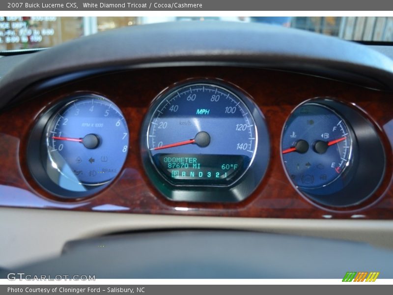 White Diamond Tricoat / Cocoa/Cashmere 2007 Buick Lucerne CXS