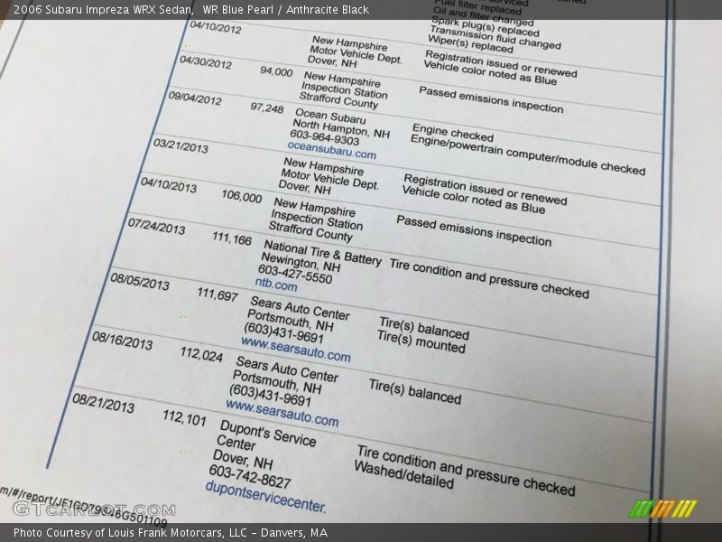 WR Blue Pearl / Anthracite Black 2006 Subaru Impreza WRX Sedan