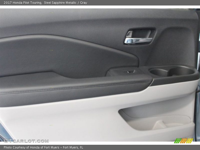 Steel Sapphire Metallic / Gray 2017 Honda Pilot Touring