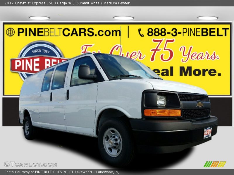 Summit White / Medium Pewter 2017 Chevrolet Express 3500 Cargo WT