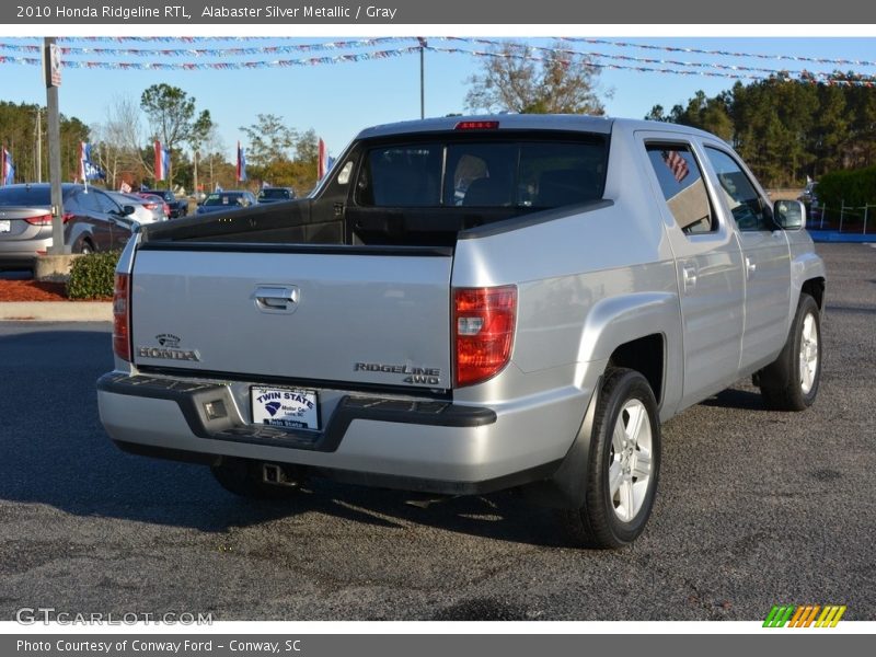 Alabaster Silver Metallic / Gray 2010 Honda Ridgeline RTL