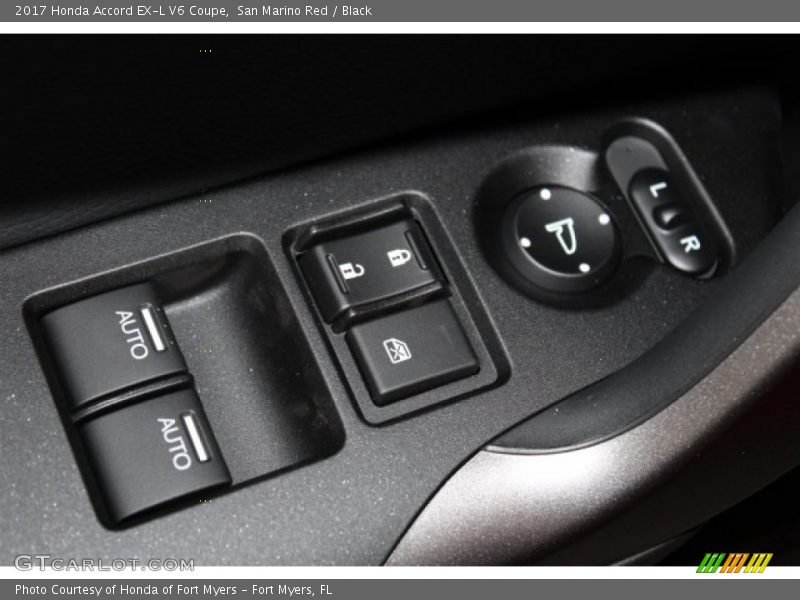Controls of 2017 Accord EX-L V6 Coupe