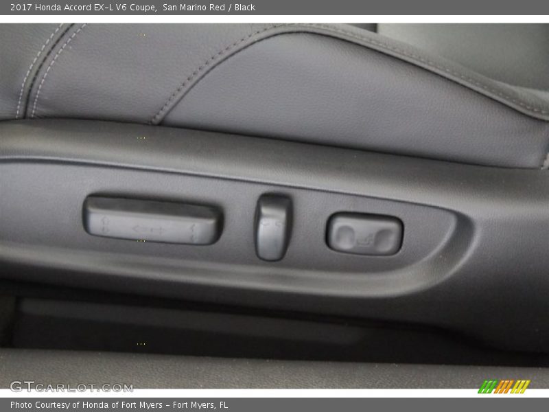 Front Seat of 2017 Accord EX-L V6 Coupe