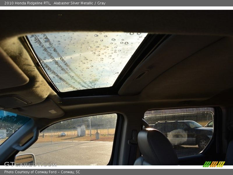Alabaster Silver Metallic / Gray 2010 Honda Ridgeline RTL