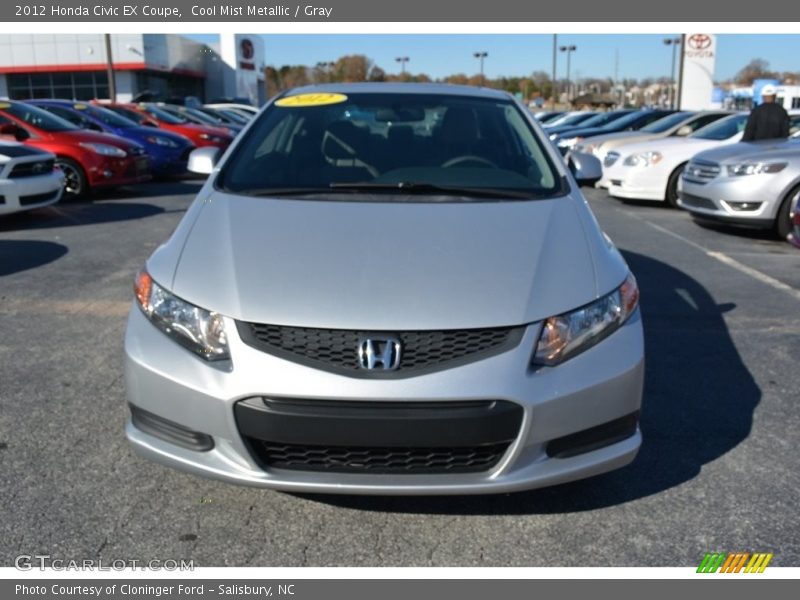 Cool Mist Metallic / Gray 2012 Honda Civic EX Coupe