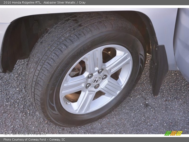 Alabaster Silver Metallic / Gray 2010 Honda Ridgeline RTL