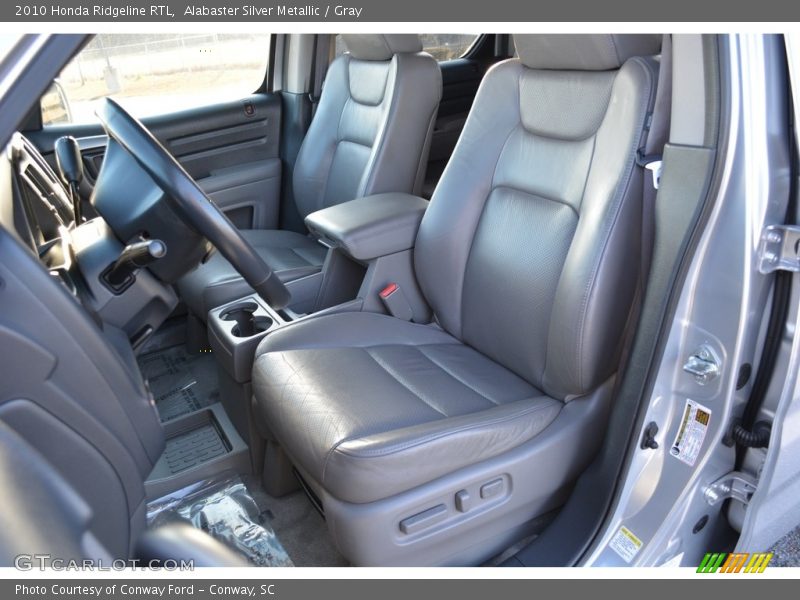 Alabaster Silver Metallic / Gray 2010 Honda Ridgeline RTL