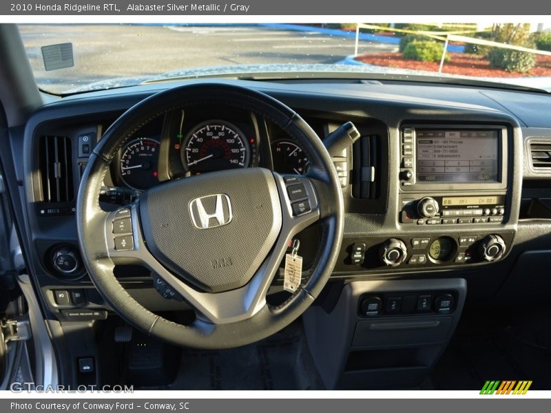 Alabaster Silver Metallic / Gray 2010 Honda Ridgeline RTL