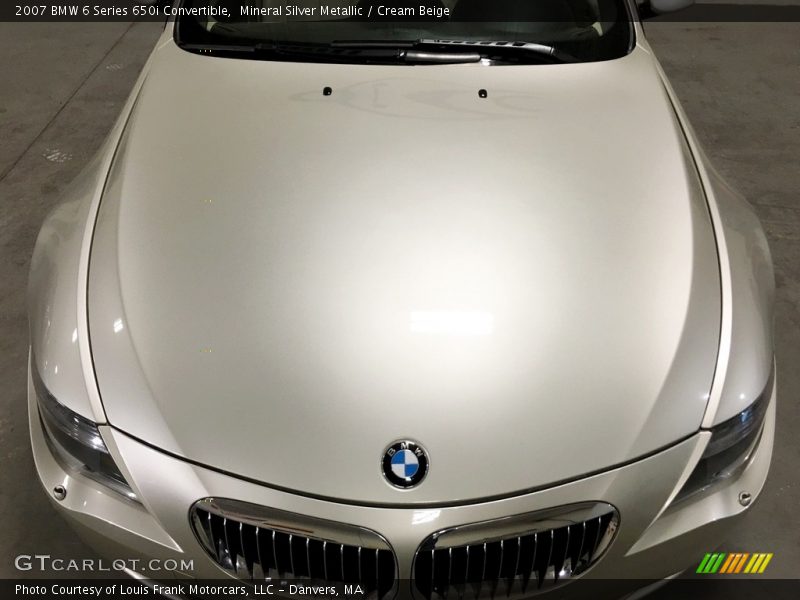 Mineral Silver Metallic / Cream Beige 2007 BMW 6 Series 650i Convertible