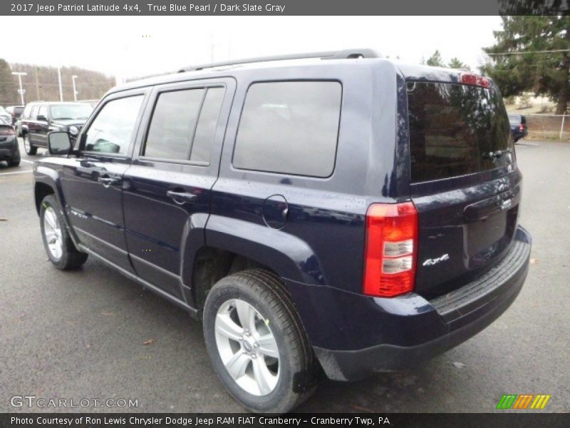 True Blue Pearl / Dark Slate Gray 2017 Jeep Patriot Latitude 4x4