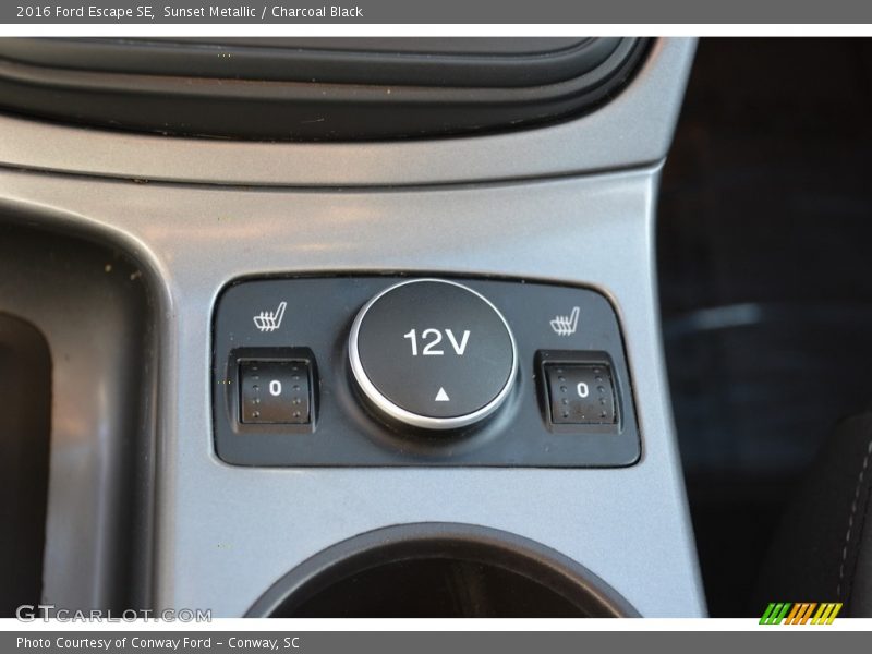 Sunset Metallic / Charcoal Black 2016 Ford Escape SE