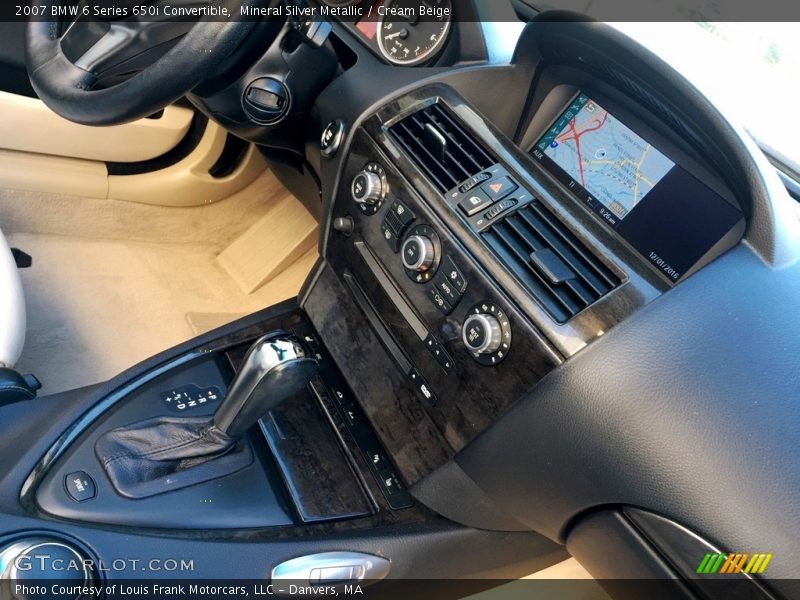 Mineral Silver Metallic / Cream Beige 2007 BMW 6 Series 650i Convertible