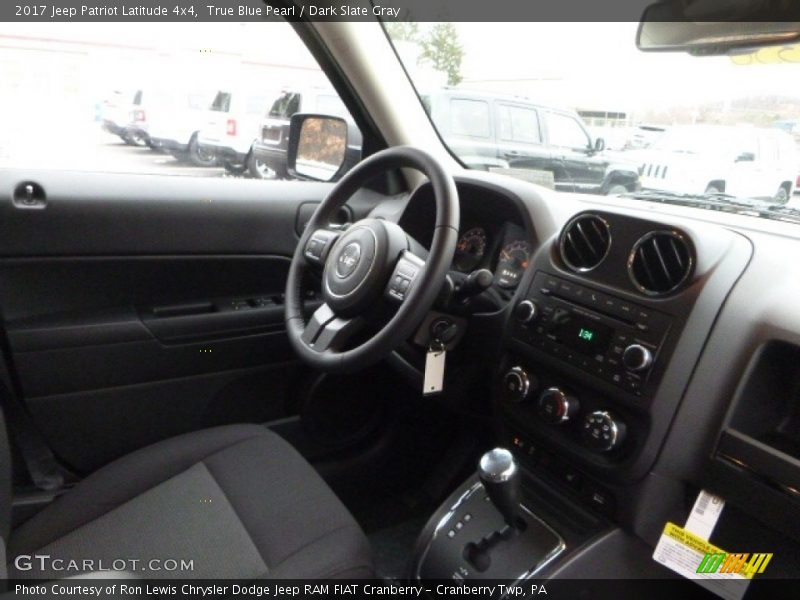 True Blue Pearl / Dark Slate Gray 2017 Jeep Patriot Latitude 4x4