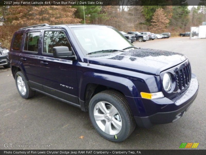 True Blue Pearl / Dark Slate Gray 2017 Jeep Patriot Latitude 4x4
