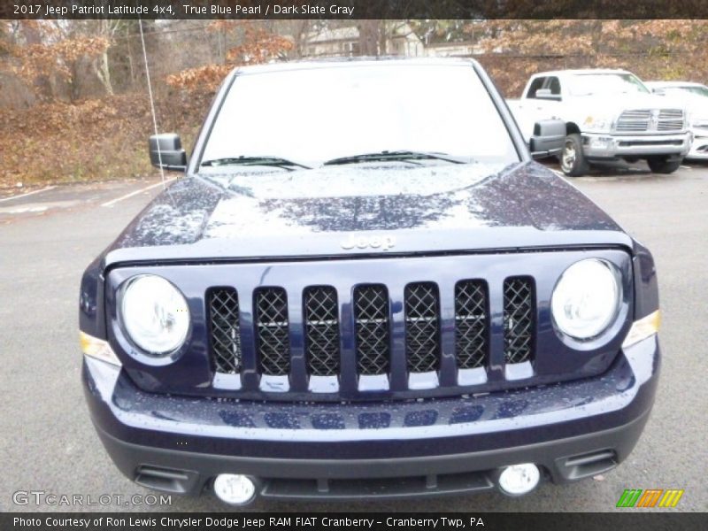 True Blue Pearl / Dark Slate Gray 2017 Jeep Patriot Latitude 4x4