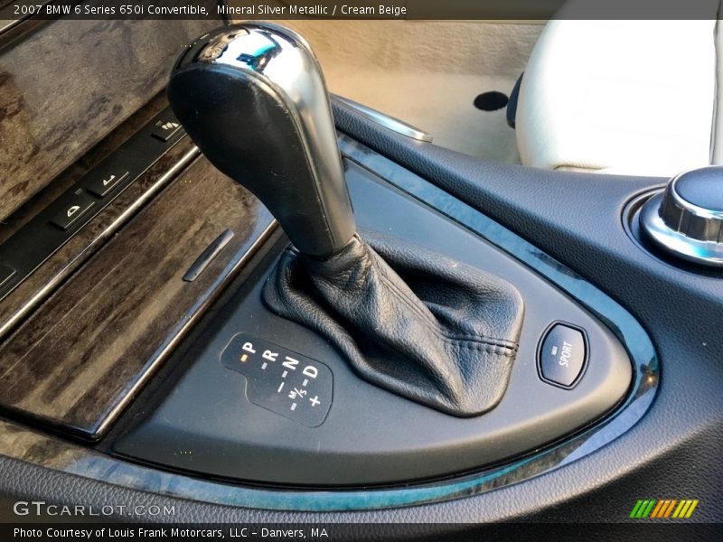 Mineral Silver Metallic / Cream Beige 2007 BMW 6 Series 650i Convertible