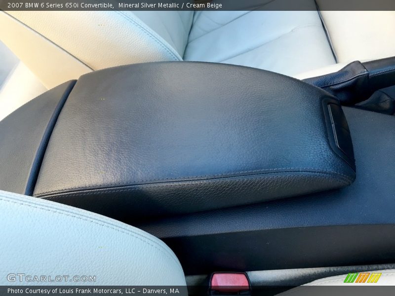 Mineral Silver Metallic / Cream Beige 2007 BMW 6 Series 650i Convertible