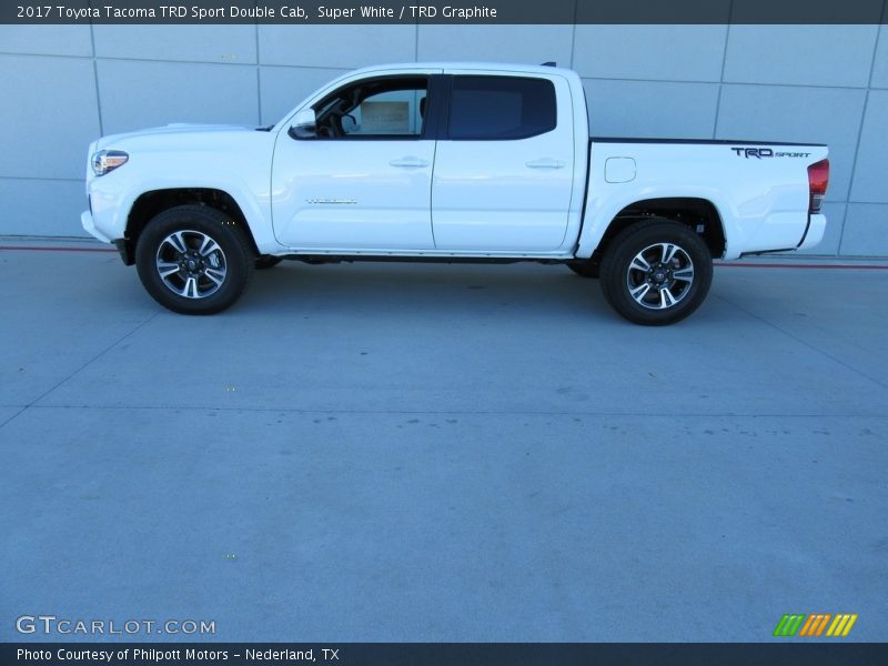 Super White / TRD Graphite 2017 Toyota Tacoma TRD Sport Double Cab