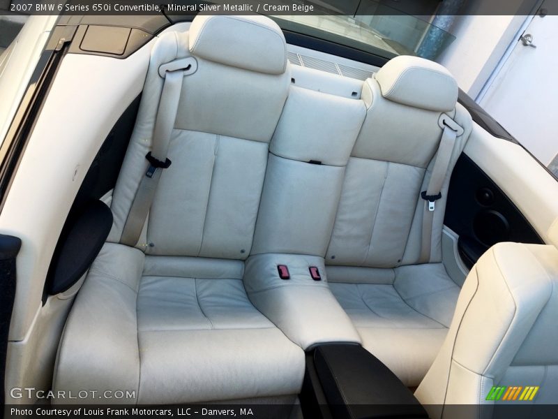 Mineral Silver Metallic / Cream Beige 2007 BMW 6 Series 650i Convertible