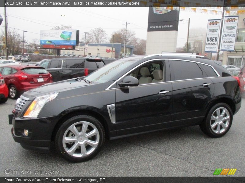 Black Ice Metallic / Shale/Brownstone 2013 Cadillac SRX Performance AWD