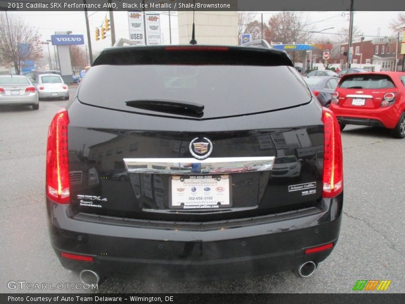 Black Ice Metallic / Shale/Brownstone 2013 Cadillac SRX Performance AWD