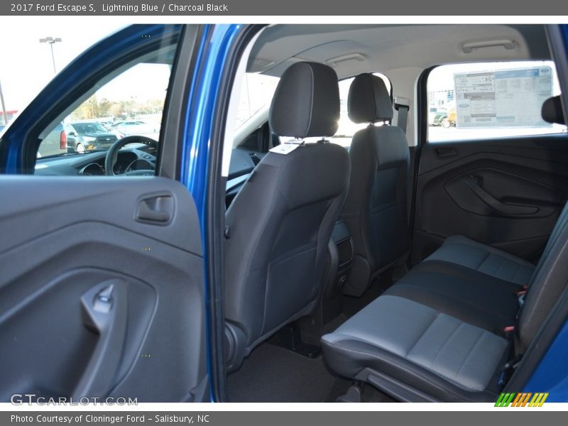 Lightning Blue / Charcoal Black 2017 Ford Escape S