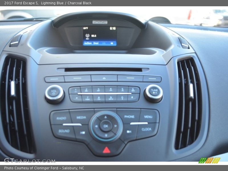 Lightning Blue / Charcoal Black 2017 Ford Escape S