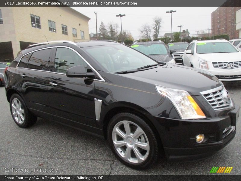 Black Ice Metallic / Shale/Brownstone 2013 Cadillac SRX Performance AWD