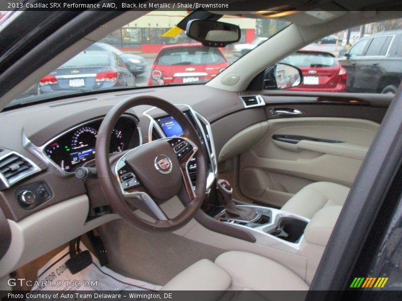 Black Ice Metallic / Shale/Brownstone 2013 Cadillac SRX Performance AWD