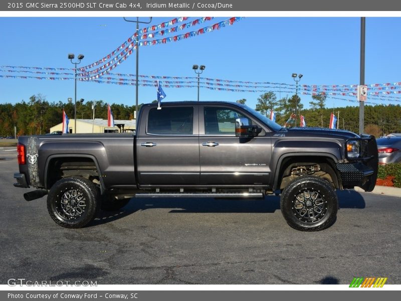 Iridium Metallic / Cocoa/Dune 2015 GMC Sierra 2500HD SLT Crew Cab 4x4