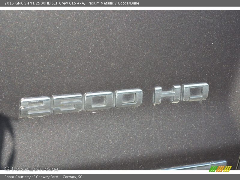 Iridium Metallic / Cocoa/Dune 2015 GMC Sierra 2500HD SLT Crew Cab 4x4