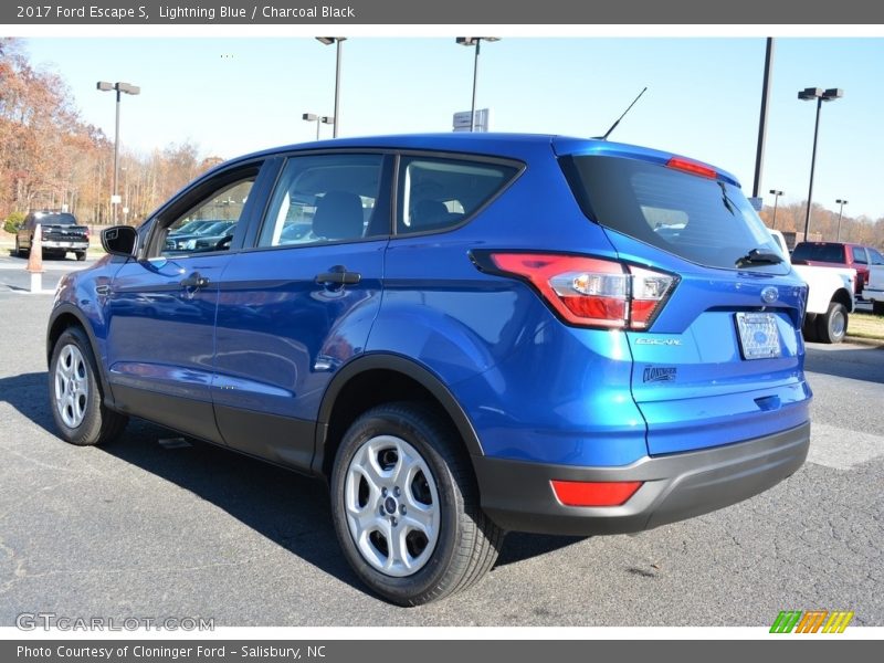 Lightning Blue / Charcoal Black 2017 Ford Escape S