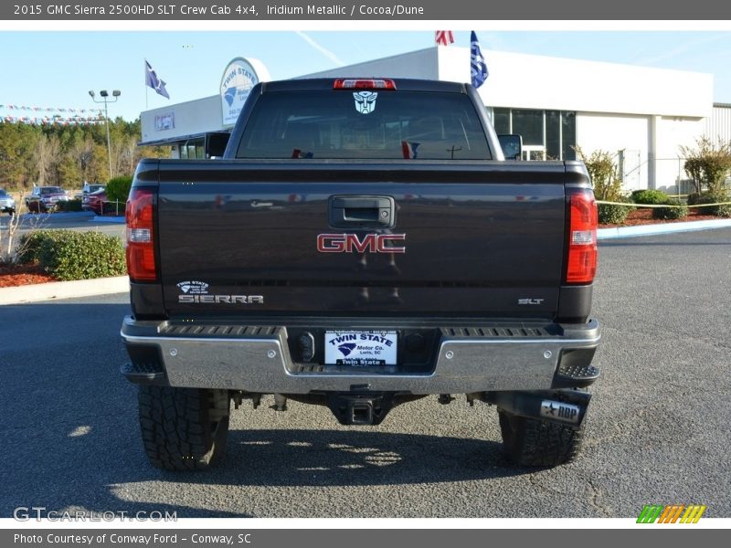 Iridium Metallic / Cocoa/Dune 2015 GMC Sierra 2500HD SLT Crew Cab 4x4