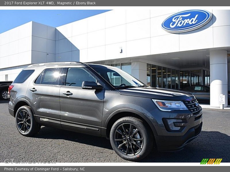 Magnetic / Ebony Black 2017 Ford Explorer XLT 4WD
