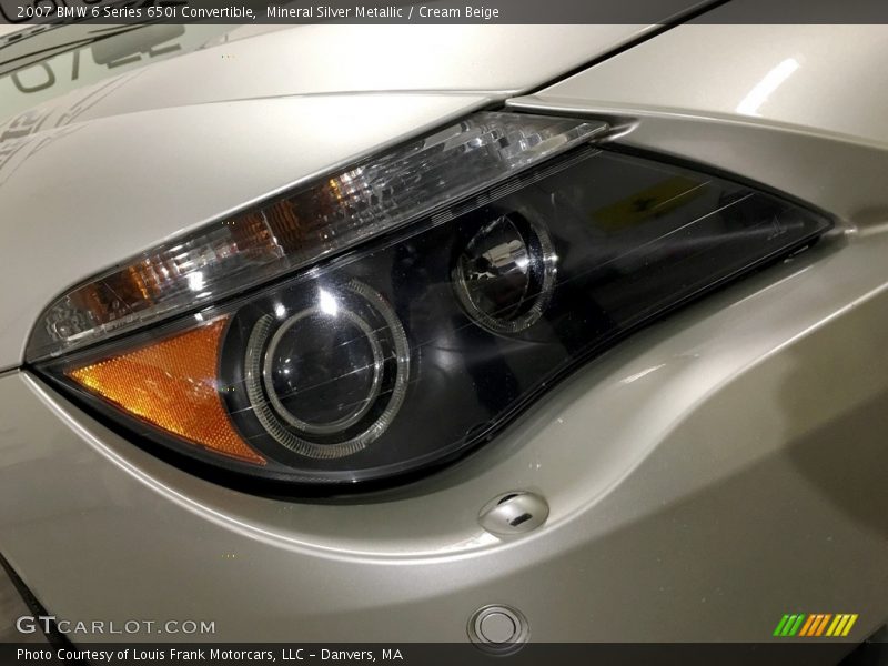 Mineral Silver Metallic / Cream Beige 2007 BMW 6 Series 650i Convertible