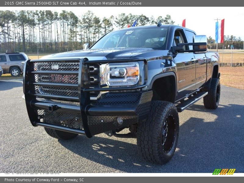 Iridium Metallic / Cocoa/Dune 2015 GMC Sierra 2500HD SLT Crew Cab 4x4