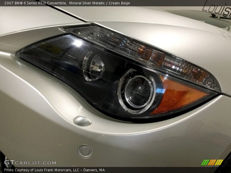 Mineral Silver Metallic / Cream Beige 2007 BMW 6 Series 650i Convertible