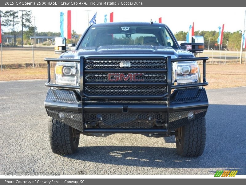Iridium Metallic / Cocoa/Dune 2015 GMC Sierra 2500HD SLT Crew Cab 4x4