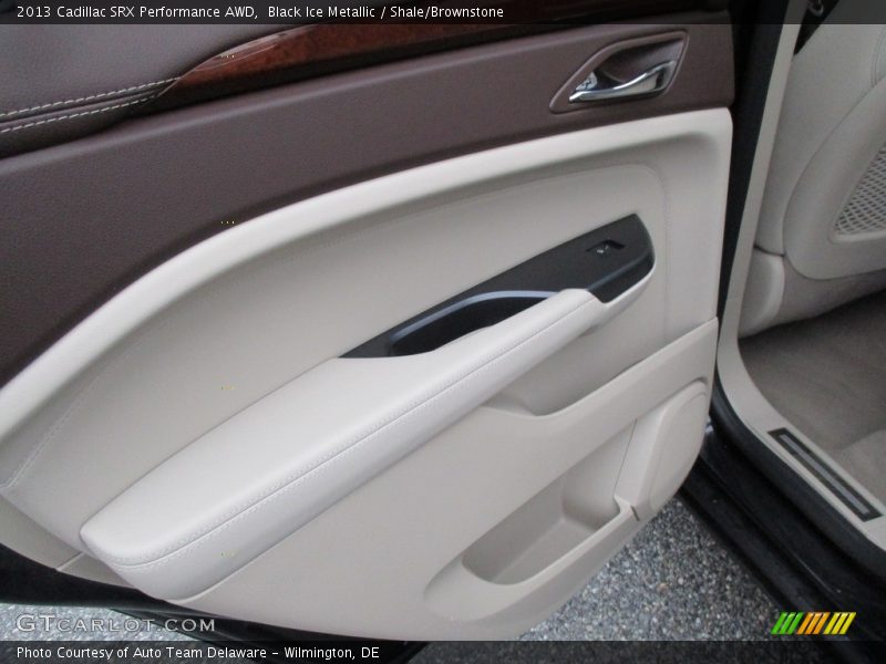 Black Ice Metallic / Shale/Brownstone 2013 Cadillac SRX Performance AWD