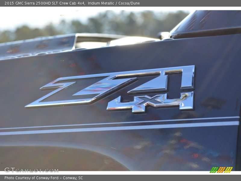 Iridium Metallic / Cocoa/Dune 2015 GMC Sierra 2500HD SLT Crew Cab 4x4