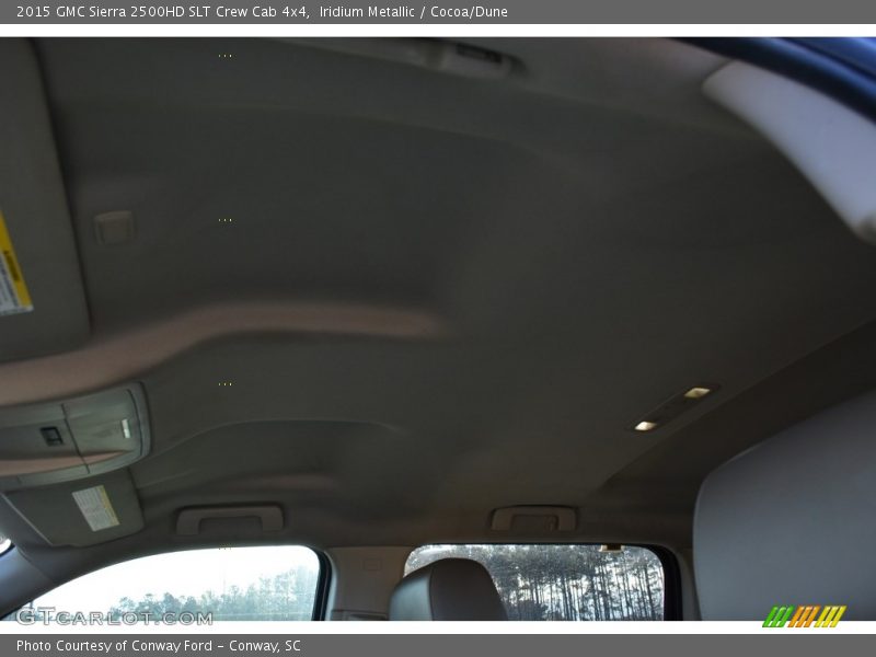 Iridium Metallic / Cocoa/Dune 2015 GMC Sierra 2500HD SLT Crew Cab 4x4