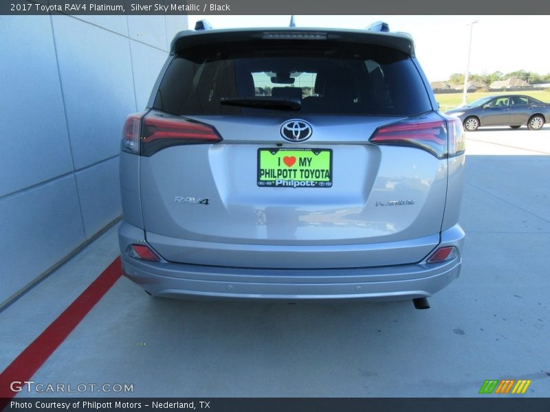 Silver Sky Metallic / Black 2017 Toyota RAV4 Platinum