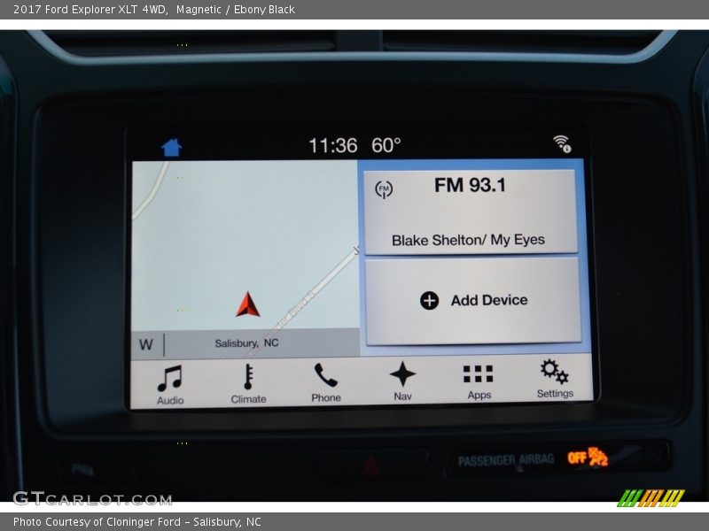 Magnetic / Ebony Black 2017 Ford Explorer XLT 4WD