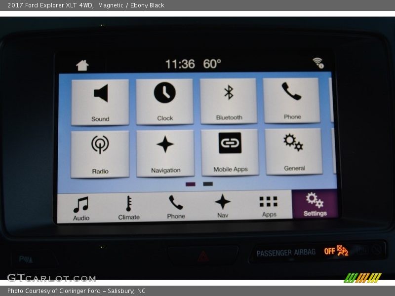 Magnetic / Ebony Black 2017 Ford Explorer XLT 4WD